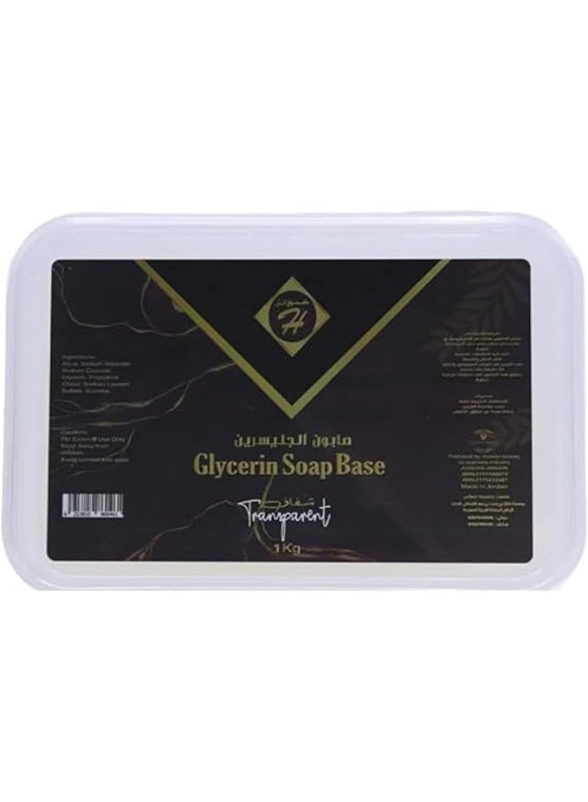 Kunooz H Transparent  Raw Glycerin Soap - Perfect Soap Base for Skin Care and Handmade Soap Making , 1Kg - Image 1
